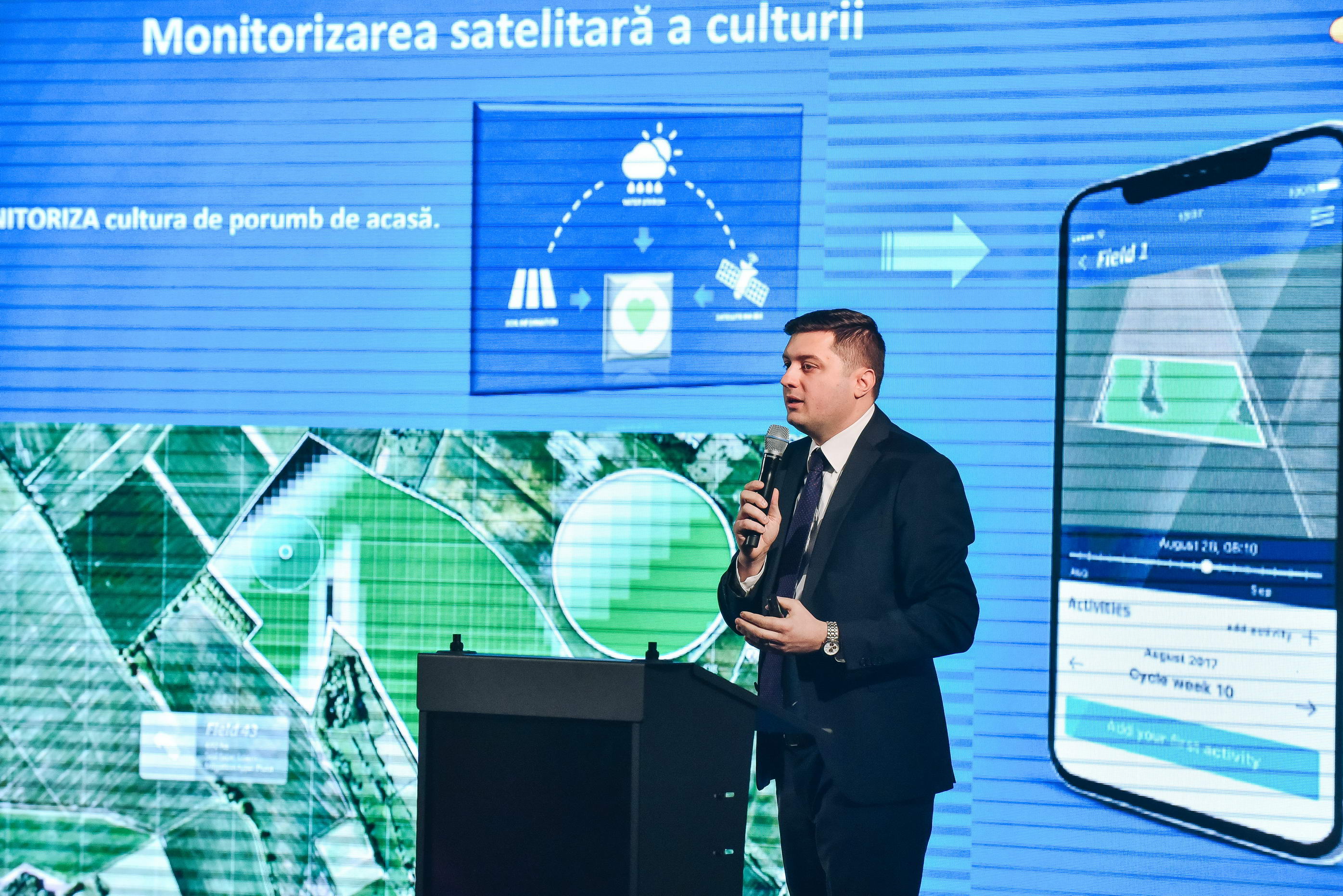 Prezentare de către Daniel Stanciu, directorul de Marketing și Strategie al Monsanto România, Bulgaria și Republica Moldova, în cadrul lansării plataformei digitale SMART în Romania 